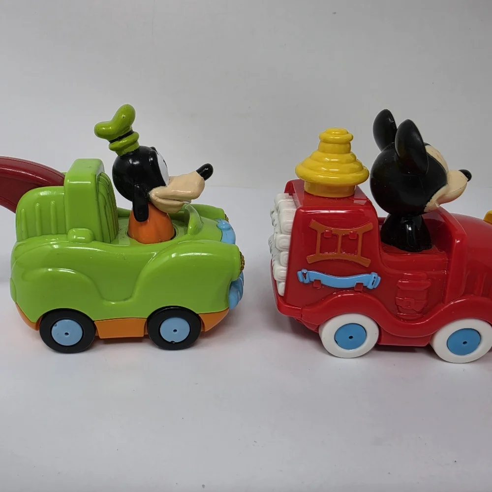 VTech Mickey Mouse and Goofy Toy Cars Lot of 2